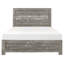 Grand lit rustique gris, rails de tête de lit inclus-839216704-839216732