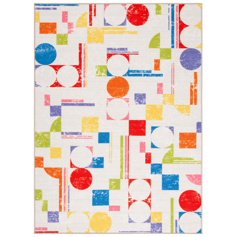 Chesney Kids Playhouse 200 Performance Machine Washable Rug, Rectangle 3'3" x 5'3"