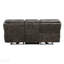 Ensemble de canapé de salon moelleux 2pc avec canapé inclinable électrique et causeuse gris