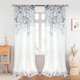 Rhayna Floral Sheer Curtain Light Filtering Pair