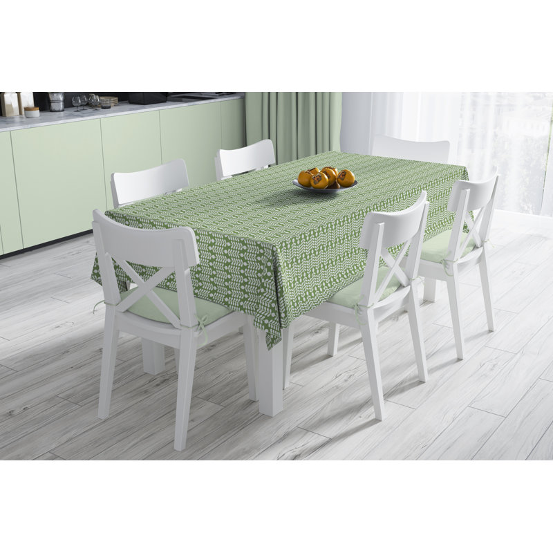 Chemin de table à chevrons, Vert, 70 po x 14 po