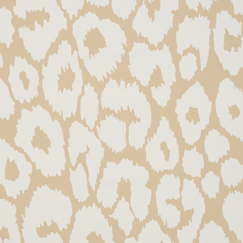Iconic Leopard Wallpaper, Ivory on Neutral