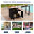Versatile Outdoor Cabinet With Folding And Extendable Worktop, Ample Storage Space And Lockable Wheels