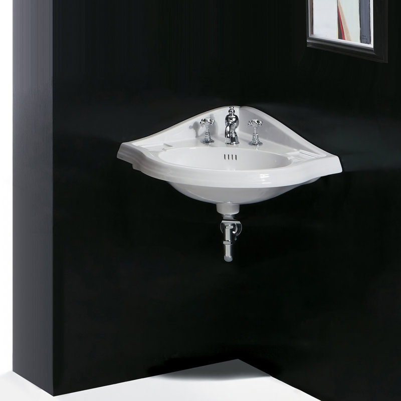 Viterous China 29.5'' L Bathroom Sink, 8" Centers