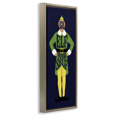 Sassy Go Elf Yourself Canvas Wall Art by Jedco Brands, Inc.