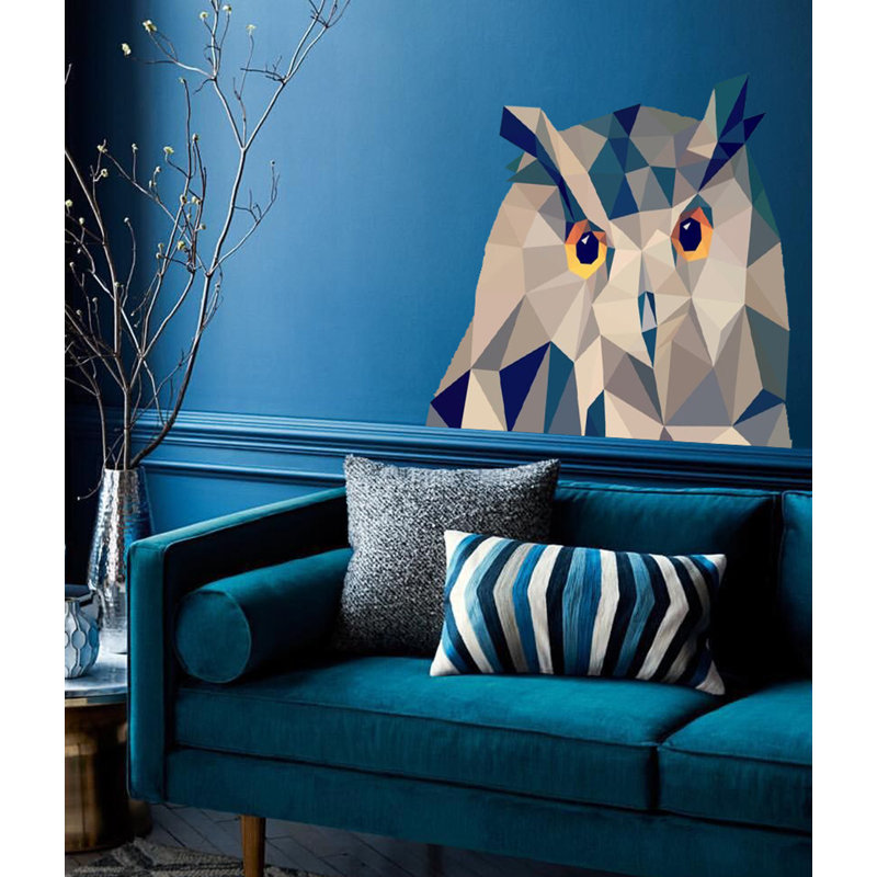 Adhésif décoratif hibou, H 42 po x l 33 po