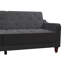 Small Double 207cm Velvet Futon Sofa-73566527