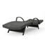 Chaise longue en osier avec accoudoirs (ensemble de 2) seulement, y compris la chaise longue