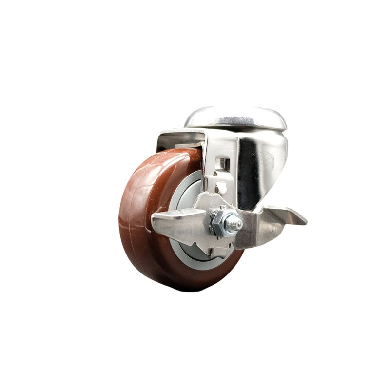 Polyurethane Casters, Maroon