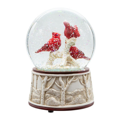 Christmas Bird Water Globe