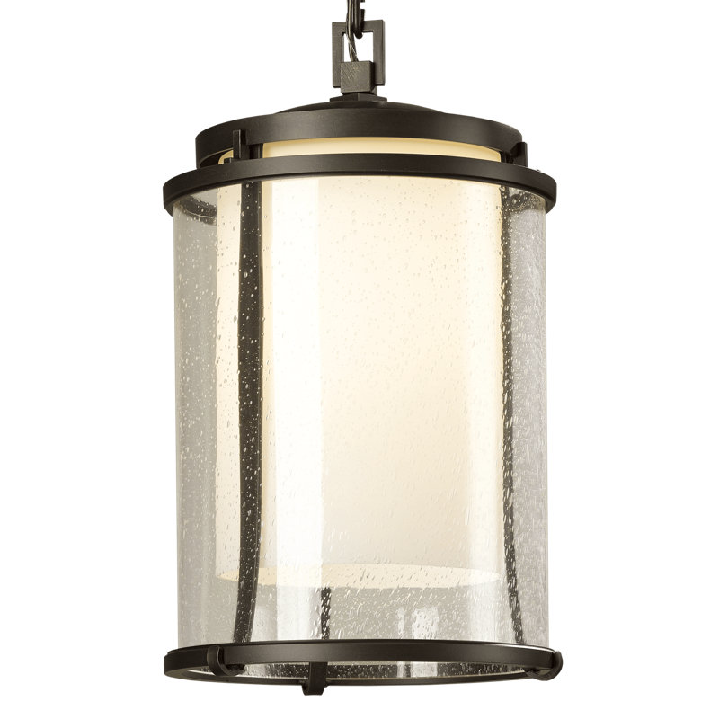 Meridian 1 - Bulb 15.7" H Mains Only Outdoor Hanging Lantern, 15.7" H x 9.7" W x 9.7" D