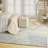DKNY Pure Angles Ivory Blue Modern Indoor Rug-107486954