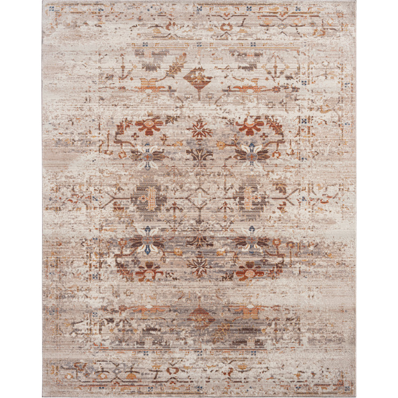 Mager Area Rug in Ivory/Beige, Runner 2'6" x 10'