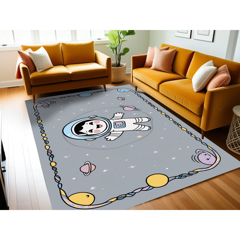 Tapis pour enfants East Urban Home, Rectangulaire 8 pi x 10 pi