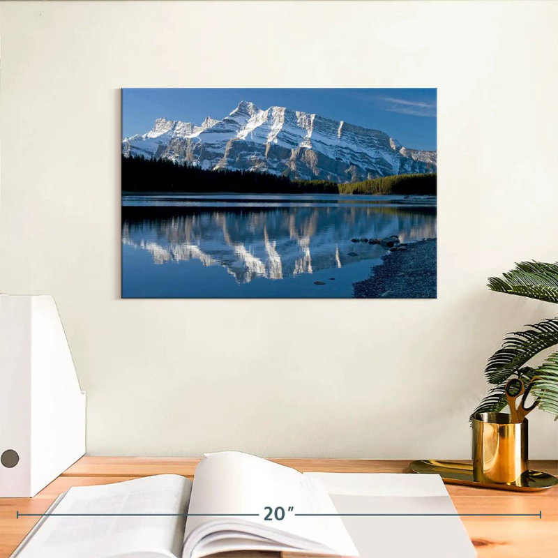 Alvord Lakeside Mountain Reflection, H 8 po x l 12 po