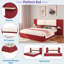 Lit plateforme tapissier avec tablettes-76383253-76383254