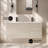 Arinze 48" Wall-Mounted Bathroom Vanity In White Oak With Double Basin Sink Top-1228174478-1228174479