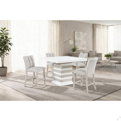 Channel-Tufted Back Dining Chair