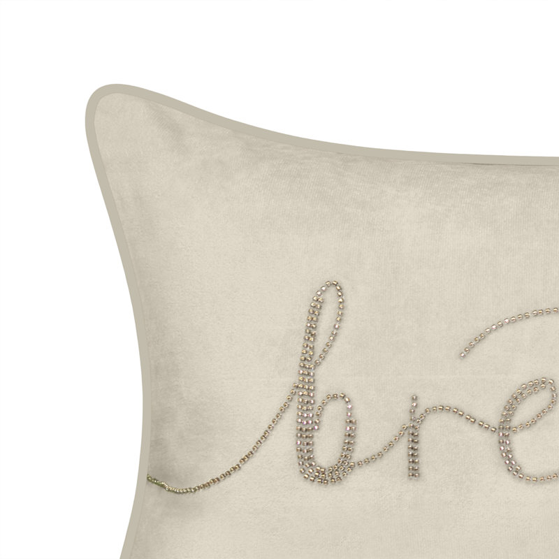 Throw Pillow, Sand/Taupe