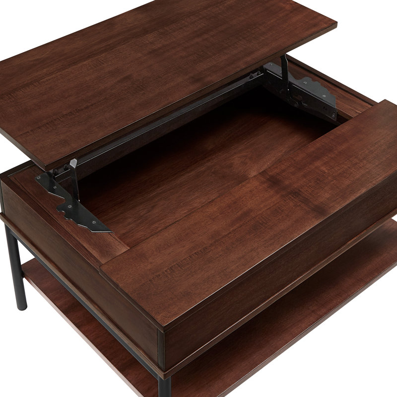 Cates Coffee Table, Brown, Black