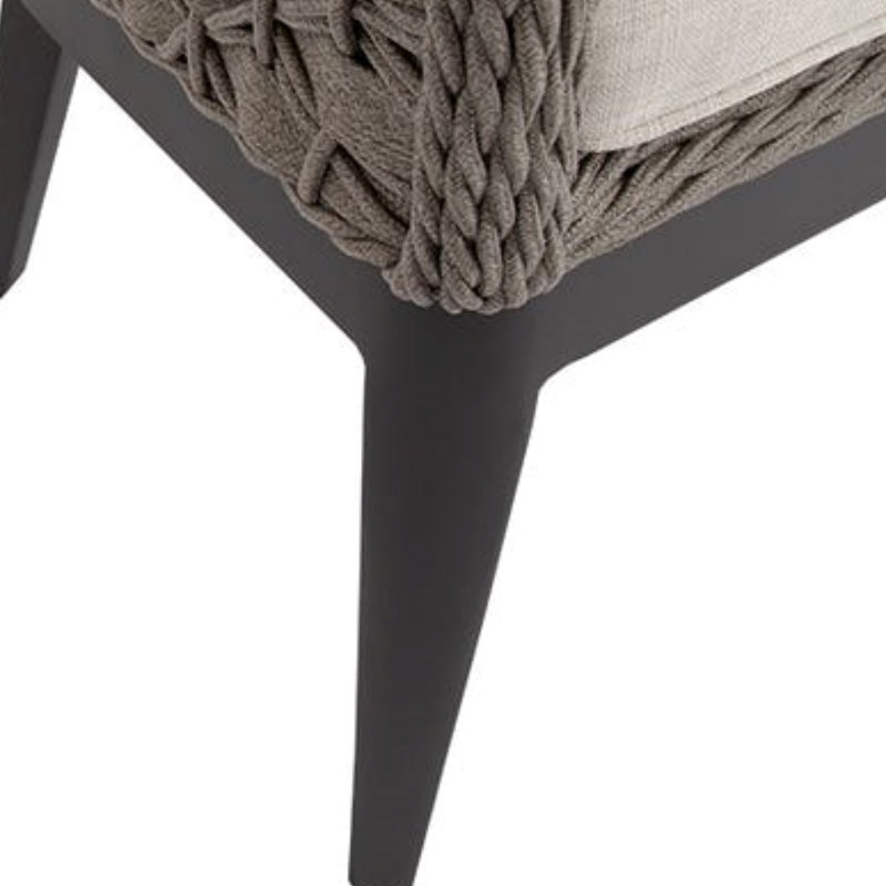 Marbella Outdoor Dining Armchair, Echo Ash Sunbrella®