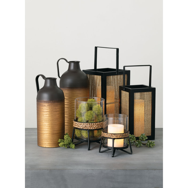 Ensemble d'ouragan en verre 2 pièces