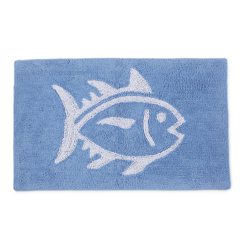 Skipjack Bath Rug, Little Boy Blue, 17"W x 24"L