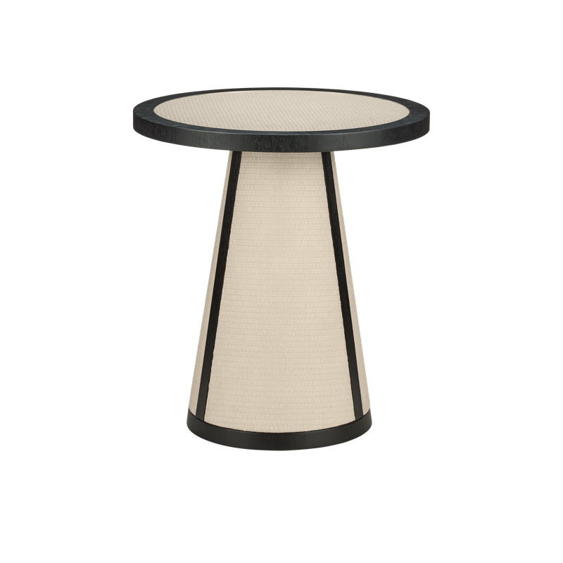 Table d'entrée en raphia Deanna, H 24 po x l 22 po x P 22 po