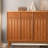 Modern Cherry Wood Shoe Storage Cabinet