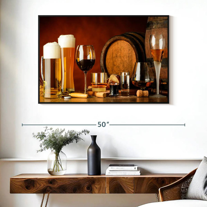 Yarlin Wine And Beer Drinks, 27" H x 40" W