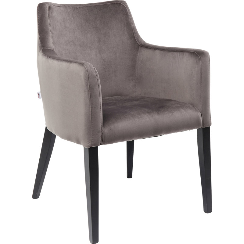 Chair with Armrest Mode Velvet, Grey