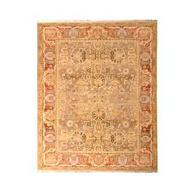 Rug & Kilim One-of-a-kind Hand-knotted 2010s Tabriz Red 8'2" X 10'4" Wool Area Rug