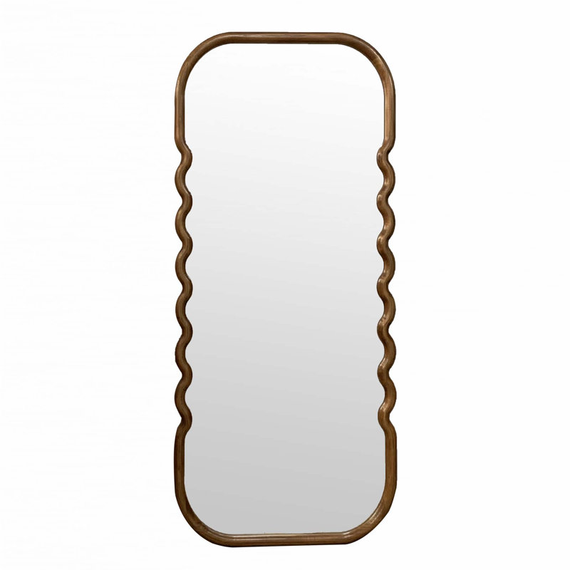 31.4x1.4x74" Oversized Wooden Floor Mirror