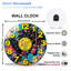 Horloge murale en vinyle 12 po