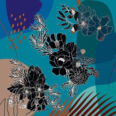 " Boho Flowers 156 "