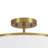 Modern 3-Light Semi-Flush Mount Ceiling Light with White Linen Drum Shade