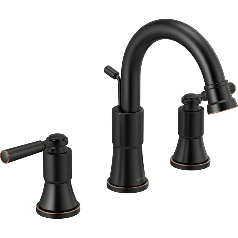 Robinet de salle de bain à large entraxe avec bonde Westchester, Bronze huilé