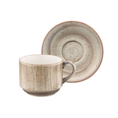 Tasse et soucoupe espresso Gris
