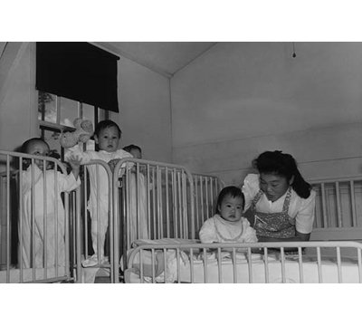 " Orphanage Nurse " by Ansel Adams