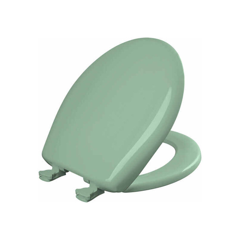 Siège de toilette rond en plâtre, Vert mer