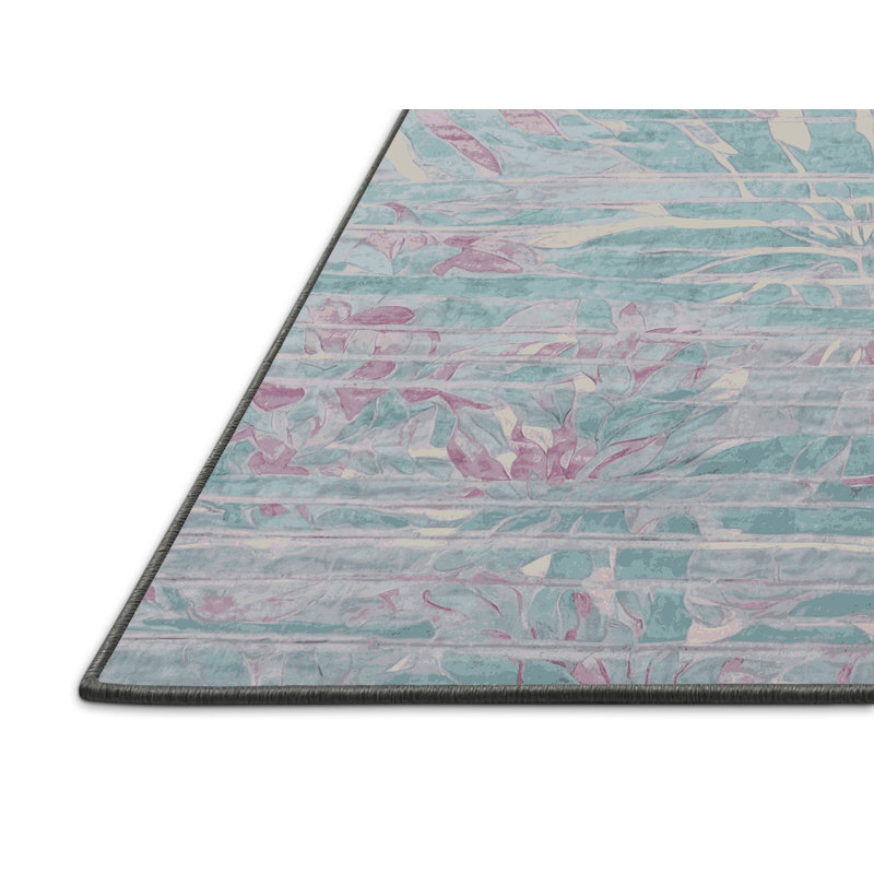 Tapis gris soyeux et moelleux, Carré 7 pi