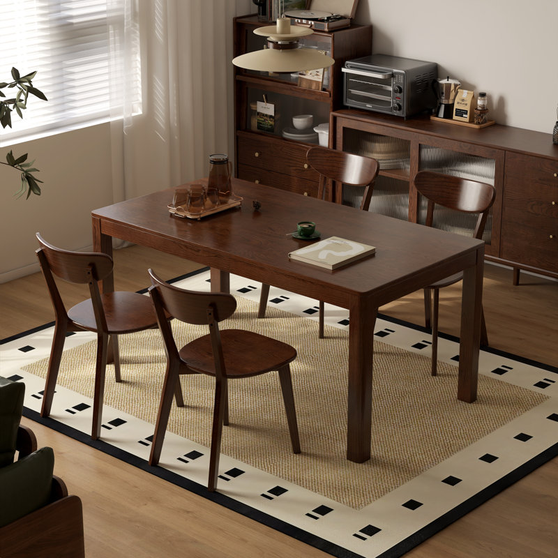 100% Solid Oak 17.7"H Side Chairs, Brown Oak