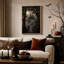 Impression sur toile, "Gothic Castle on Hill with Full Moon And Misty Halloween"-458002585