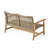 Wood And With Iron Accents For Patio Enjoyment Grey Natural Robust Base Seat-1248765807