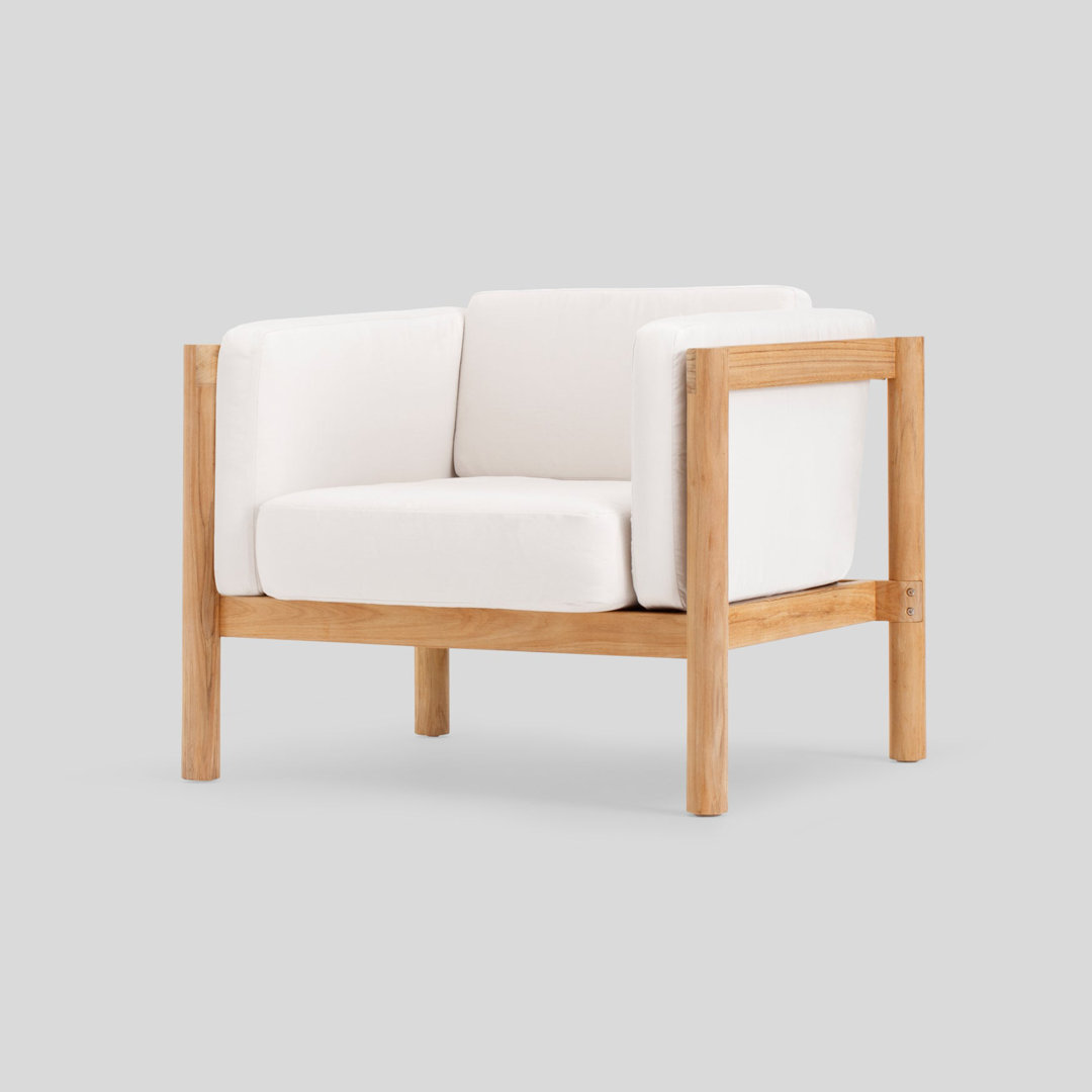 Haven Teak Chair with Sunbrella Cushions Neighbor Cushion 