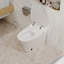 Toilette sans réservoir PineLn Luxury Smart avec sécheuse et eau chaude, siège chauffant, veilleuse, chasse d'eau