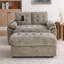 Double fauteuil inclinable avec réglage manuel et chargement USB