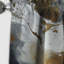 Or noir veines de couleur I - Rideau abstrait occultant moderne - 1 panneau-107808760