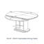 Table de salle à manger extensible moderne pour 6 personnes-882440837