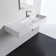 Scarabeo By Nameeks 18.1'' Glossy White Ceramic Rectangular Vessel, Wall Mount Bathroom Sink with Overflow